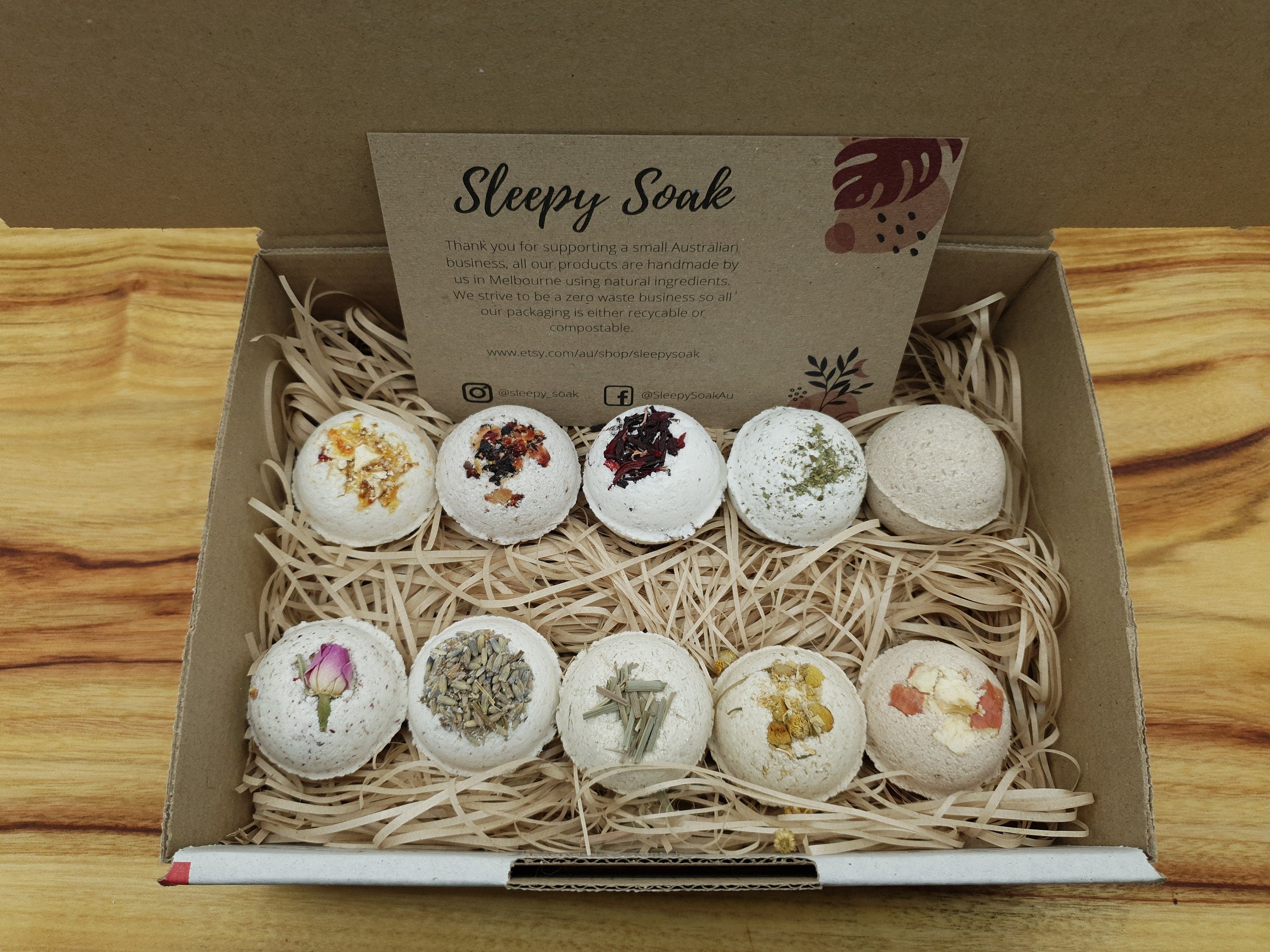 Mixed Natural Small Bath Bomb Gift Set