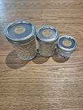 Natural Botanical Bath Salts in Quilted Mason Jars Multiple Sizes