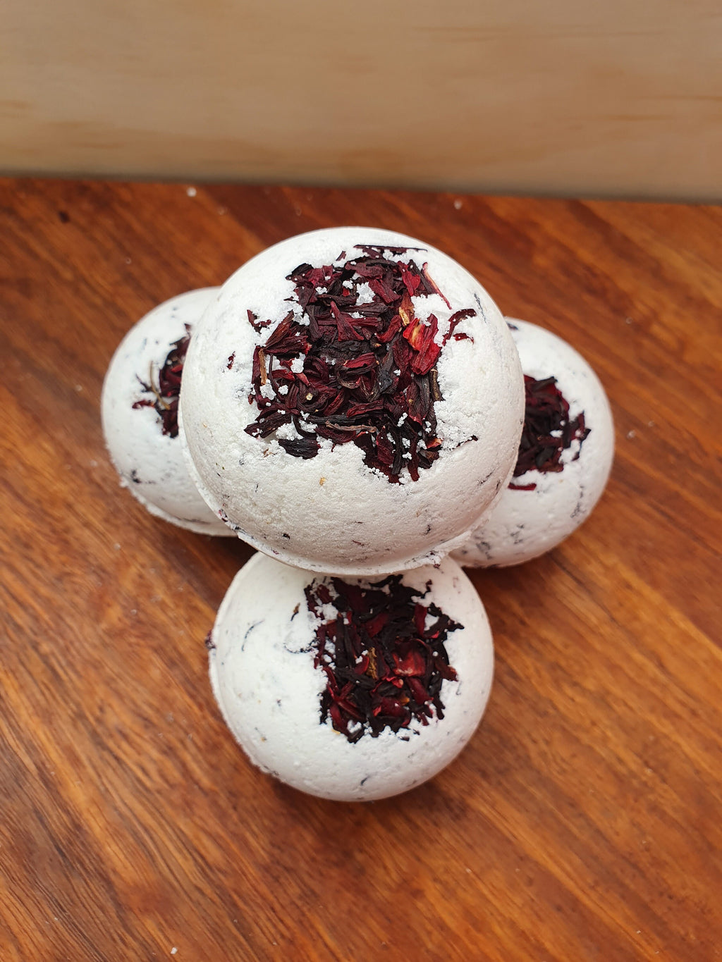 Hibiscus and Dandelion Root Natural Bath Bomb