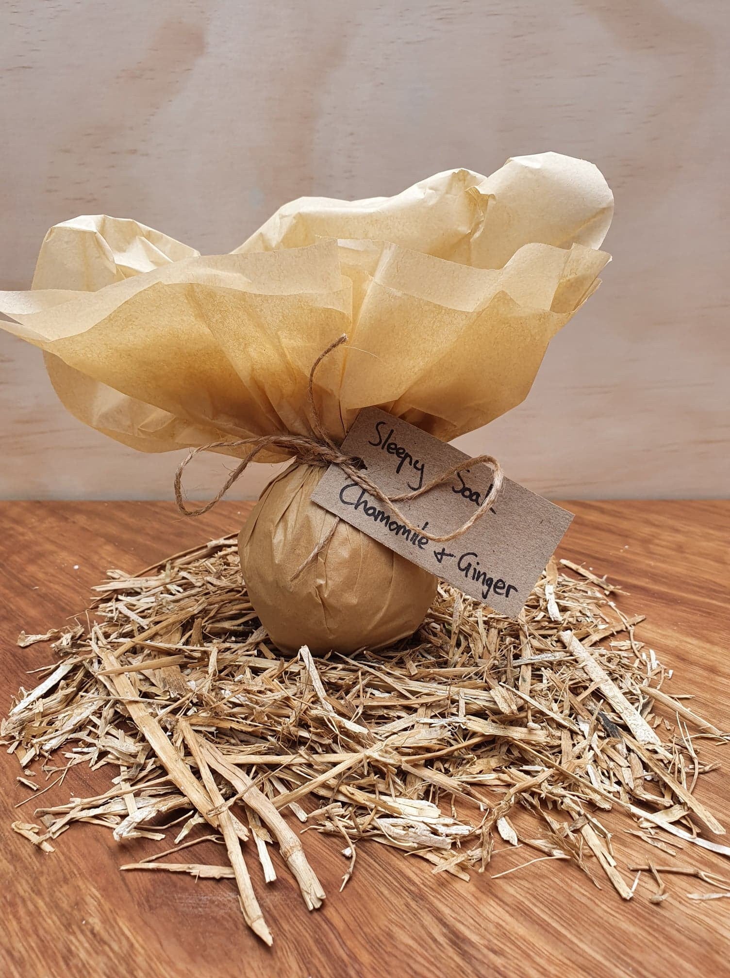 Chamomile and Ginger Natural Bath Bomb