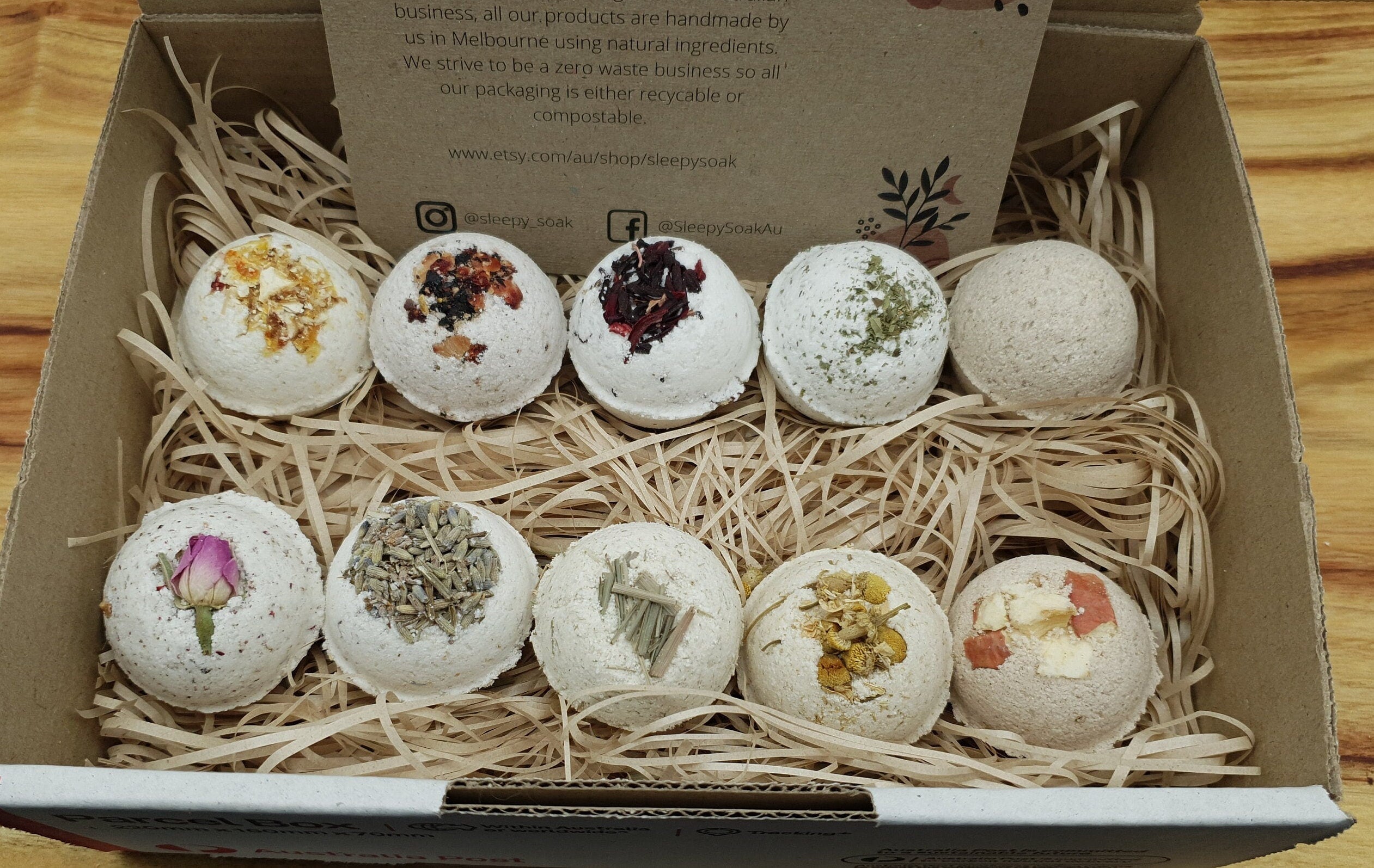 Mixed Natural Small Bath Bomb Gift Set