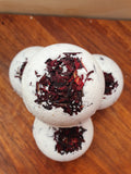 Hibiscus and Dandelion Root Natural Bath Bomb