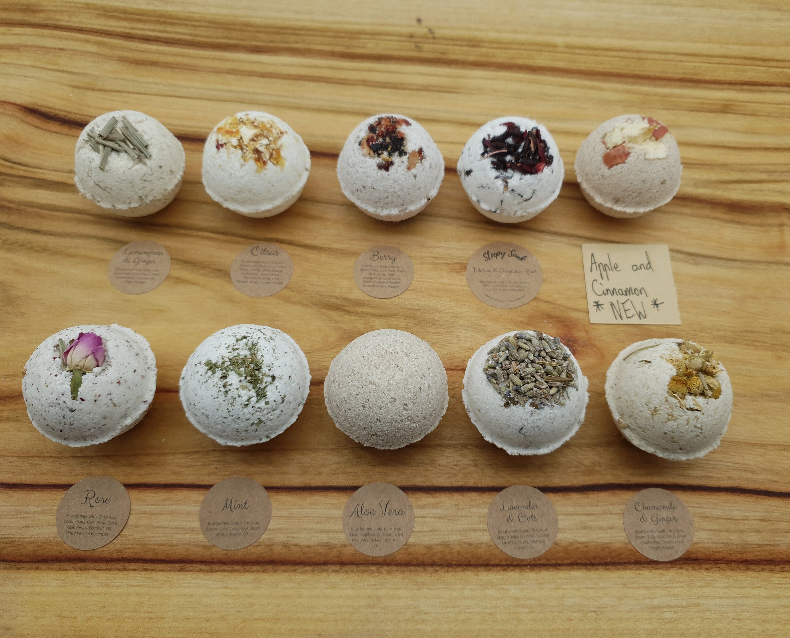 Mixed Natural Small Bath Bomb Gift Set